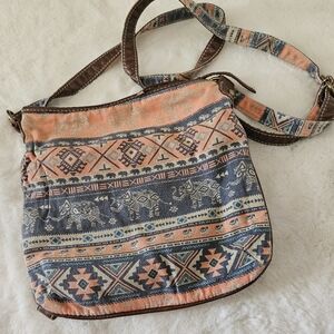 Cotton cross body bag